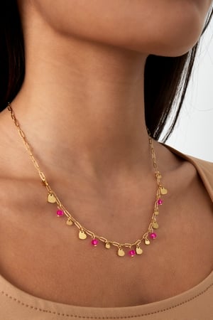 full of love necklace - pink Gold color h5 Picture2